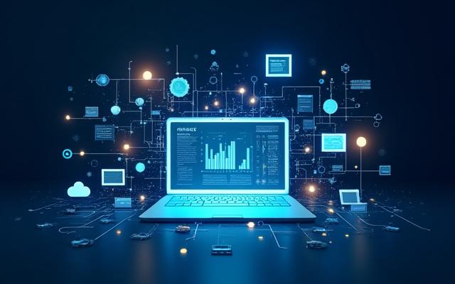 Strumenti digitali e visualizzazioni di dati che mostrano i servizi di Zevers